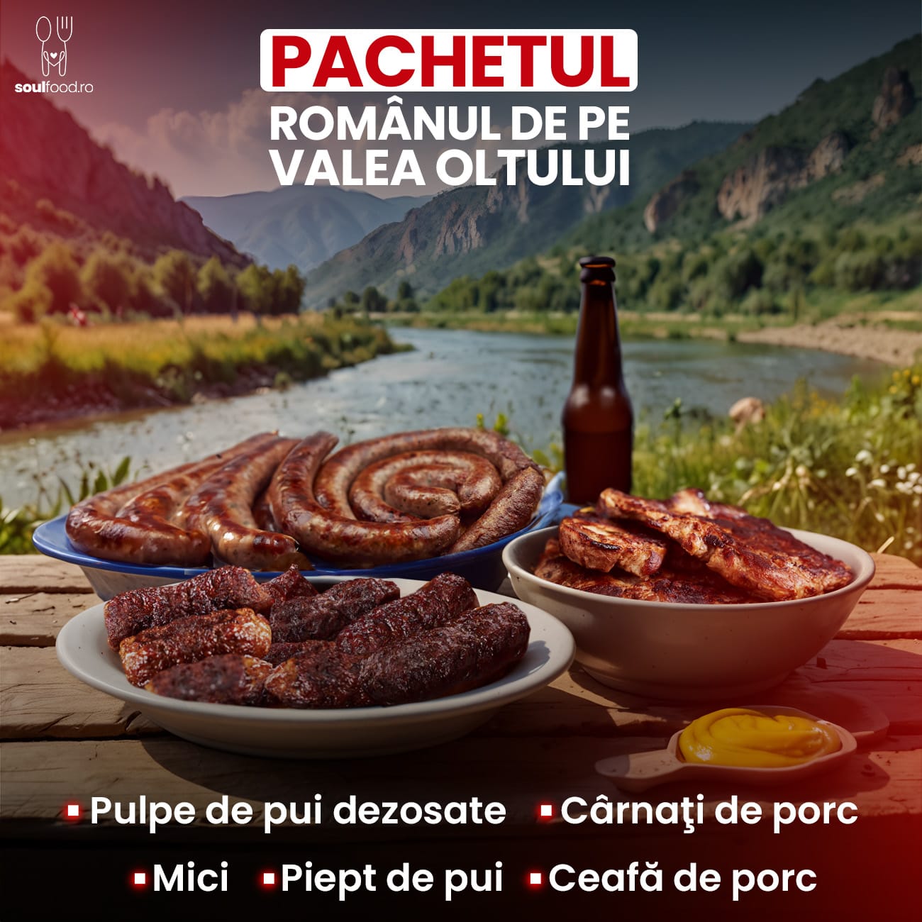 Pachet ”ROMÂNUL DE PE VALEA OLTULUI” - care nu renunță la gustul tradițional