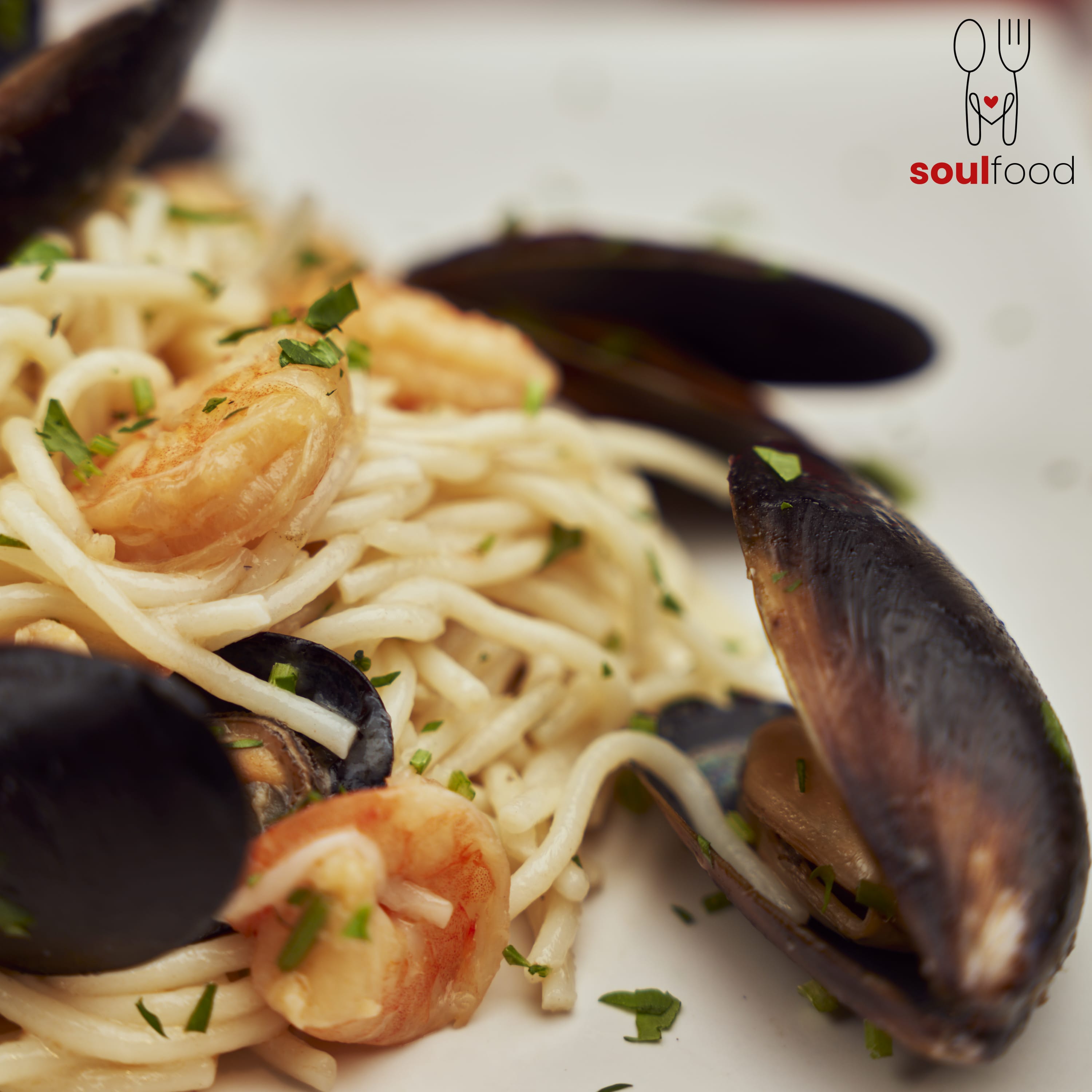 Spaghetti Frutti di Mare (Midii-Vongole) - Soulfood