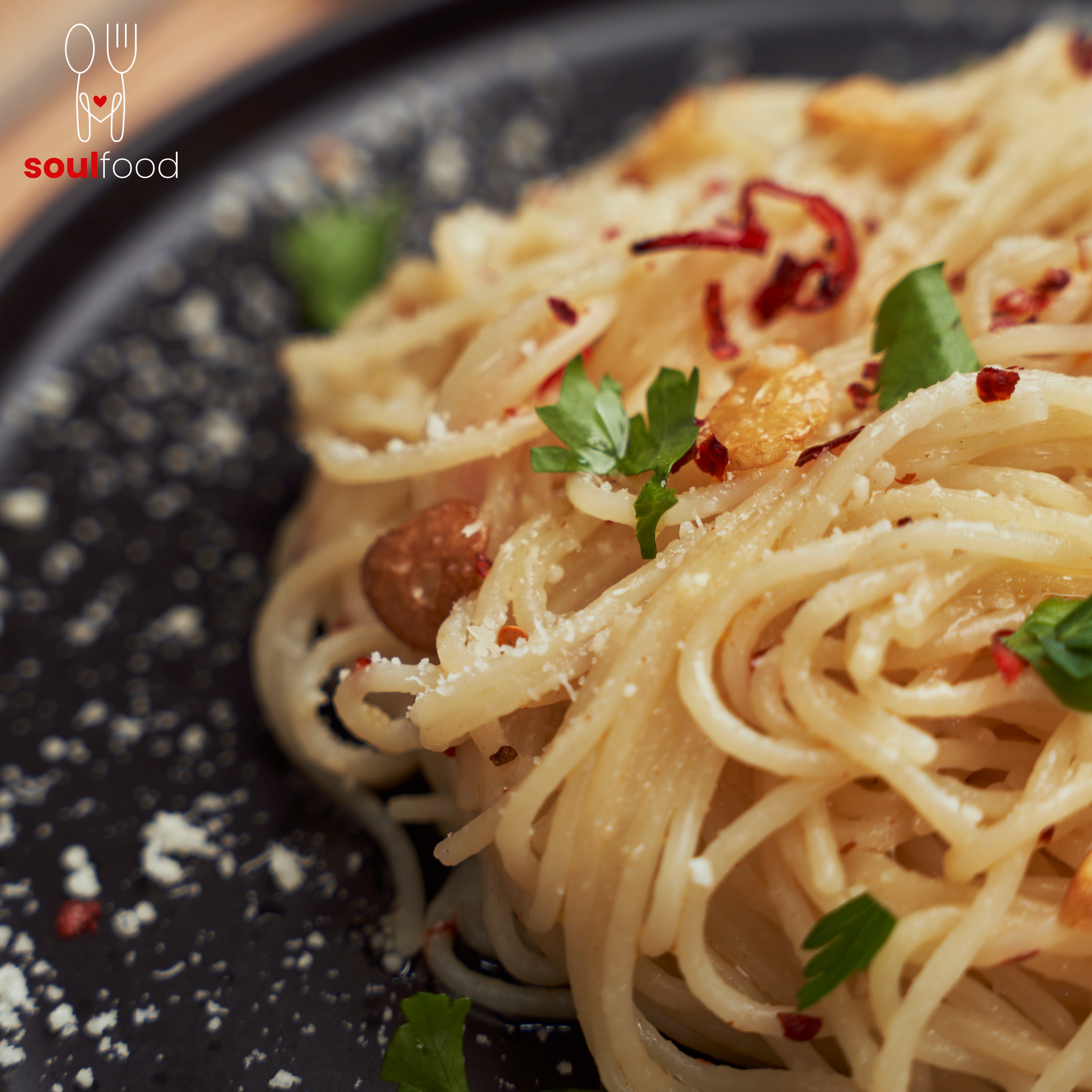 Spaghete Aglio, Olio e Peperoncino - Soulfood